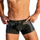 Men's Swim Boxer Trunks Sexy Swimwear Square Cut Board Shorts