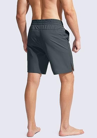 Men's Swim Trunks Quick Dry Bathing Suit Beach Board Shorts for Men with Zipper Pockets and Mesh Lining