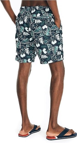 Men's 8" Tropical Print Quick-Dry Swim